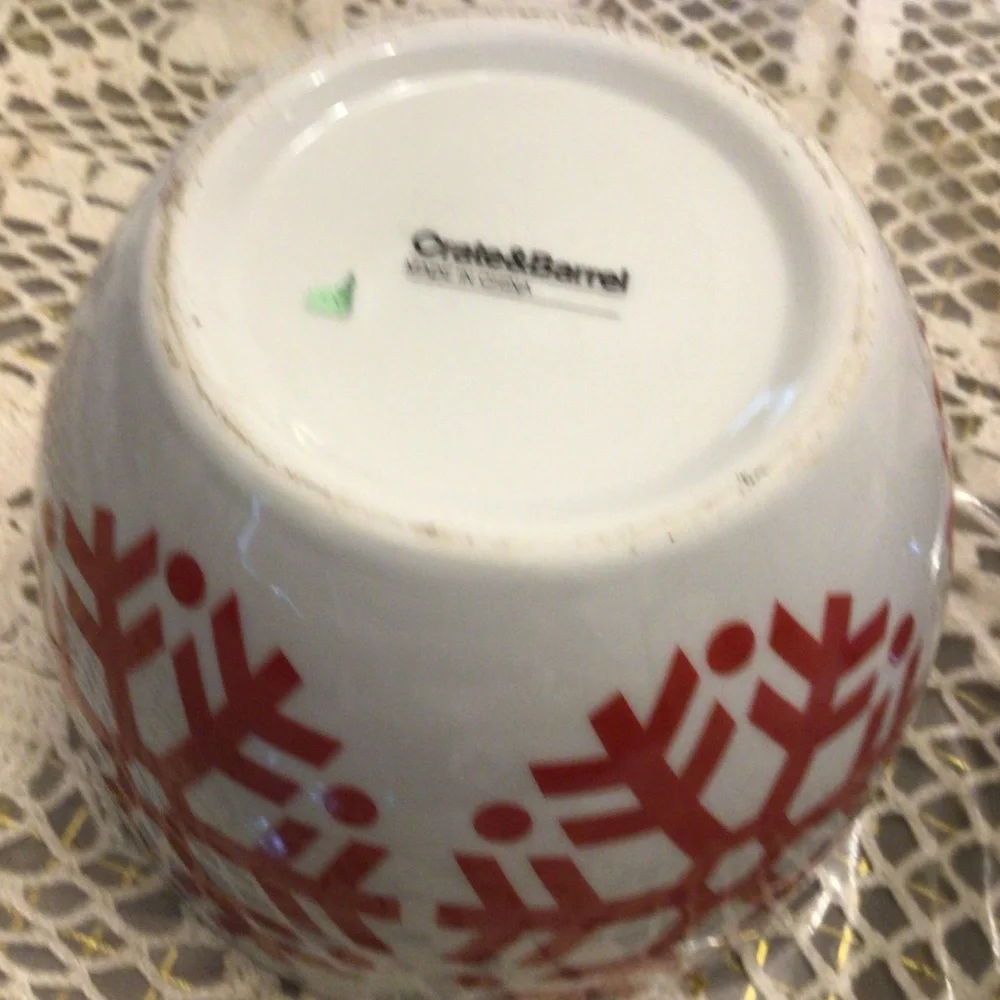 CRATE & BARREL SET OF 3 BOWLS